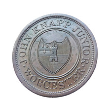 ROYAUME-UNI penny token 1813 WORCESTER