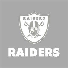 Las Vegas Raiders 6 NFL Team Logo 1 color Vinyl Decal Sticker Window Wall