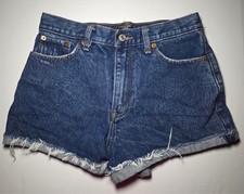 Abercrombie  Fitch Womens Annie High Rise Blue Denim Shorts Size 4 / 27