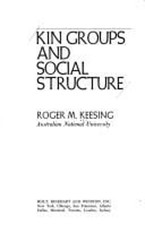 Kin Groups and Social Structure Paperback Rog...