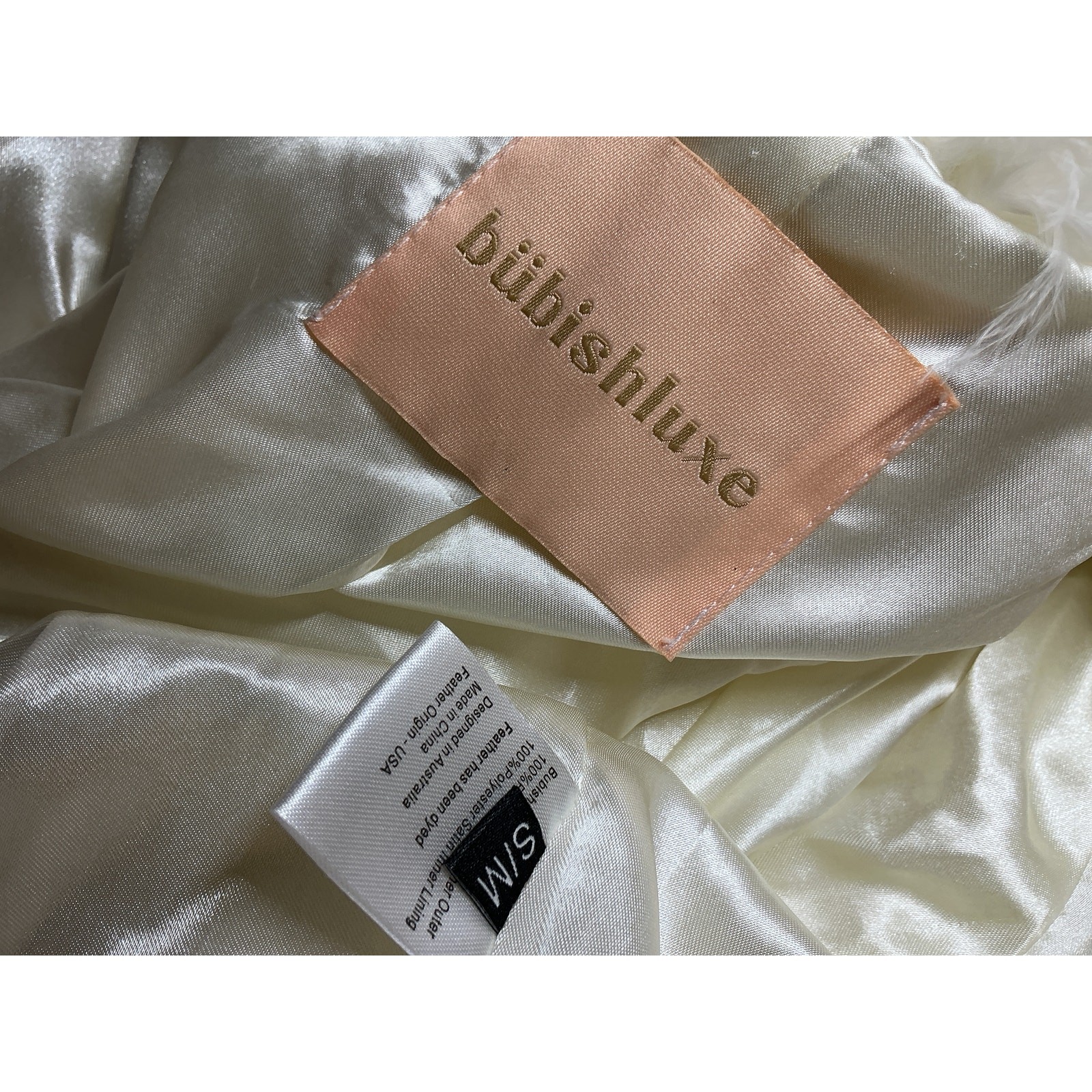 Bubish 'Lola' White Polyester Crop Jacket Size S … - image 4