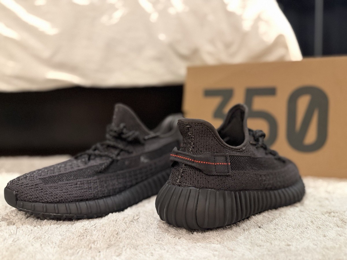 Adidas Yeezy Boost 350 V2 Black Reflective FU9007 Men's Size 8.5