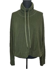 Sweaty Betty Harmonise Luxe Fleece Mountain Green High Funnel Neck Sweatshirt 12
