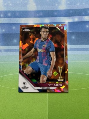 2021-22 Topps Chrome UCL Sapphire Eric Garcia Orange /50 FC Barcelona