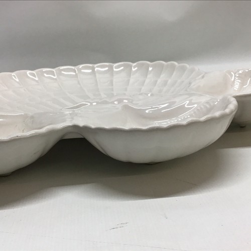 MCM California Pottery 285 Scallop Shell Serving Platter Nautical Beach Decor - Picture 6 of 6