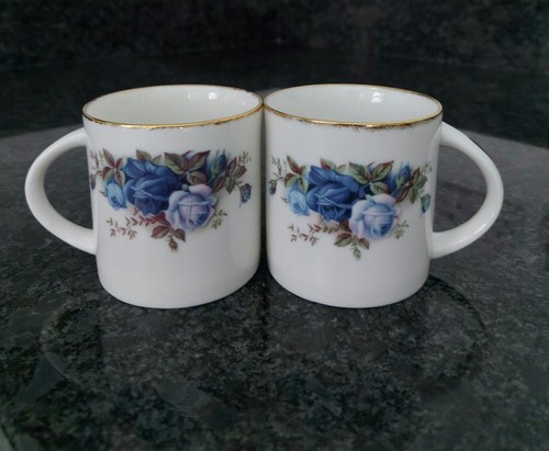 royal albert moonlight rose 2 Coffee Mugs NEW ! RARE - Picture 5 of 15