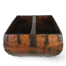 Antique Chinese Wooden Rice Grain Bucket