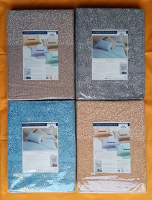 COMPLETO LENZUOLA CALEFFI 1PIAZZA/SINGOLO-2PIAZZE/MATRIMONIALE 100%COTONE