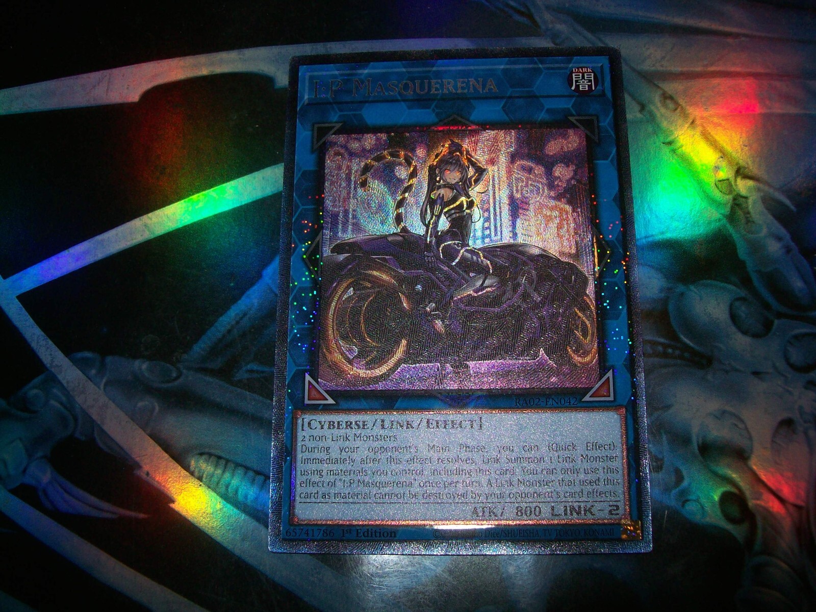 I:P Masquerena 1st Edition Prismatic Collector's Rare RA02-EN042 YuGiOh Card