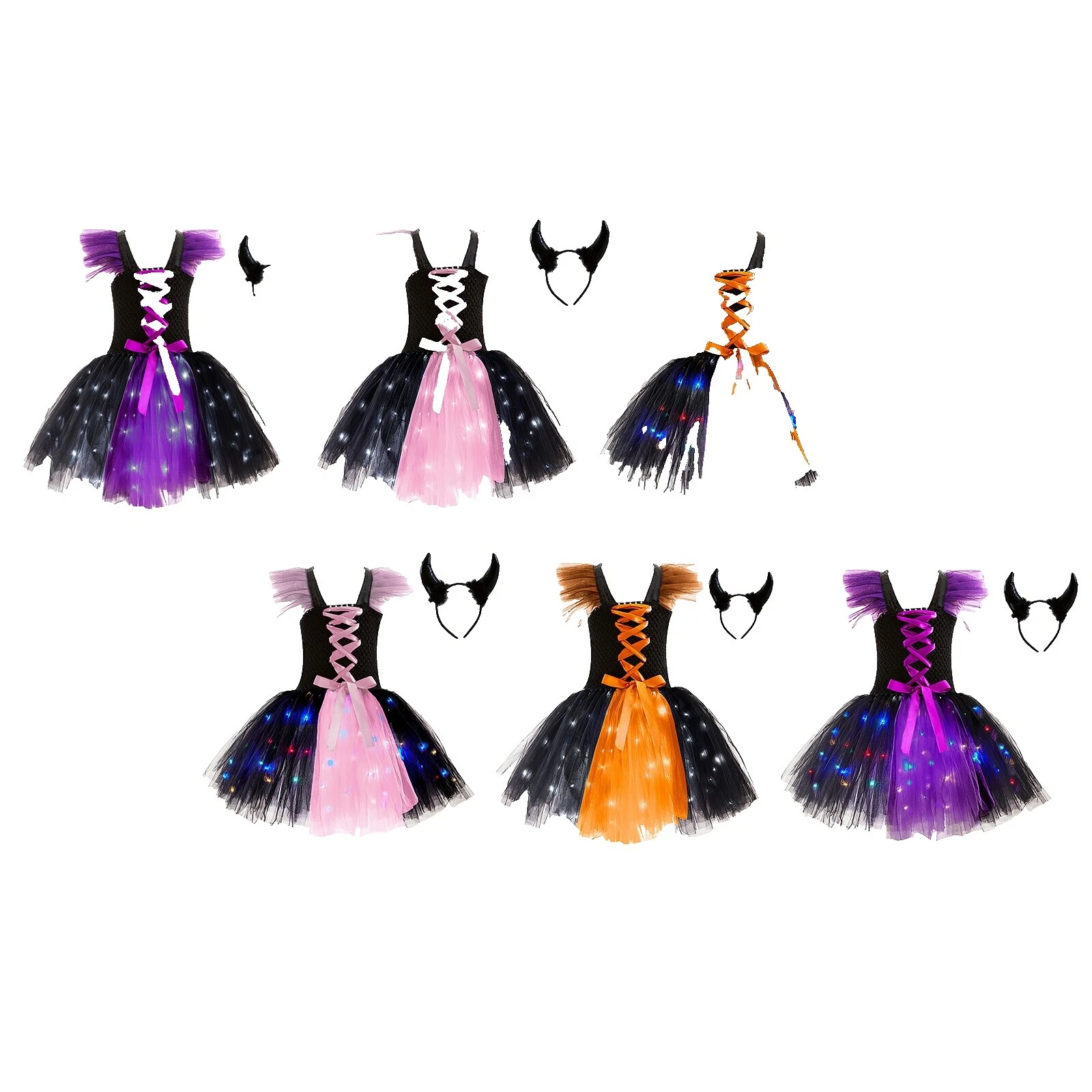 Poliamida Vestido Fantasias de Halloween para Meninas