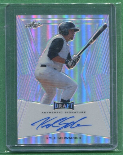 KYLE SCHWARZBER PHILADELPHIA PHILLIES CUBS 2014 LEAF DRAFT PICK AUTOGRAMM #BA-KSI