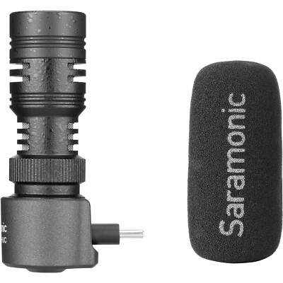 Saramonic Lightweight smartphone Microphone with USB Type-C output | SMARTMIC+UC