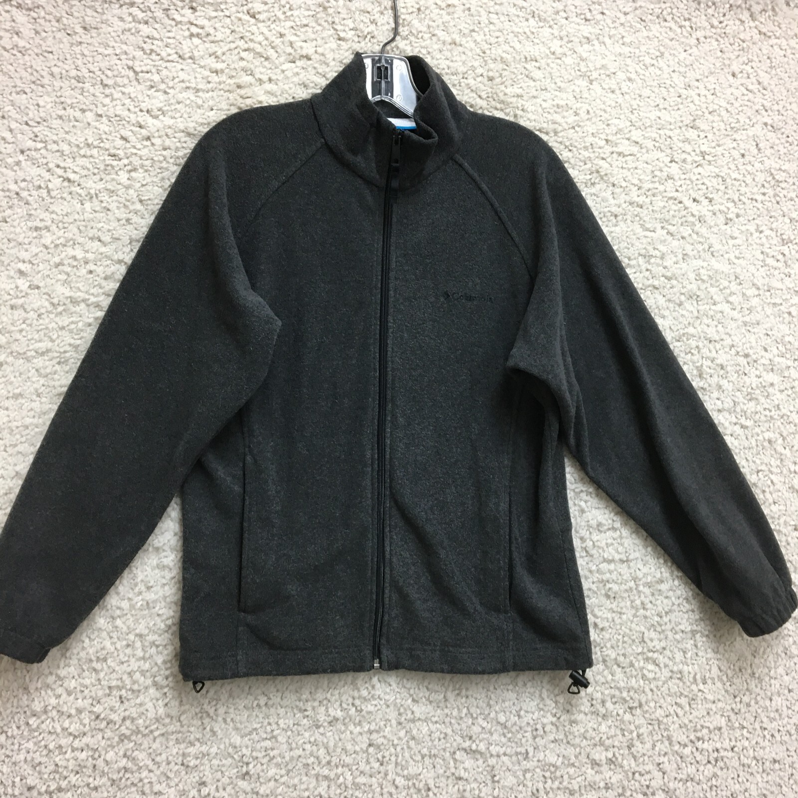Columbia Womens Benton Springs Full Zip Fleece Jacket Small Gray with Pockets