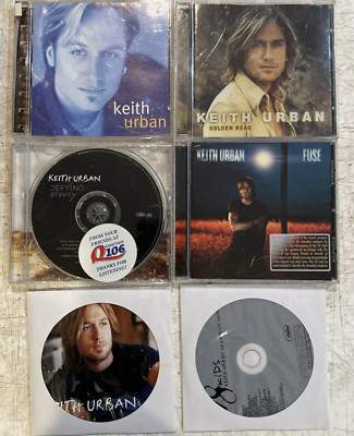 6 CD Lot KEITH URBAN ~Defying Gravity ~Be Here ~Golden Road ~Fuse ~18 Kids Hits