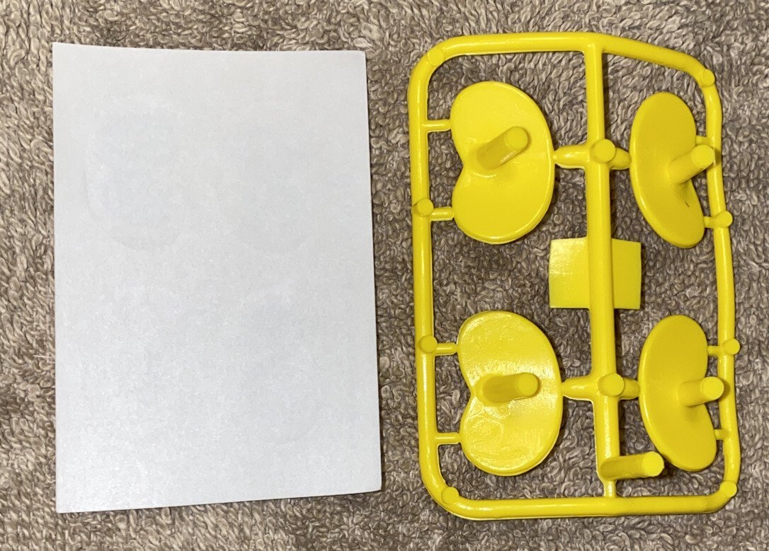 NOS - 1999 Cootie Game - Replacement Parts Yellow Eyes & Stickers