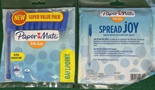 PaperMate InkJoy Ballpoint Pens Medium Point (1.0mm) Blue 20 Count (2X 10packs)