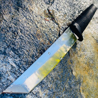 TANTO LITE FIXED 6'' 4034 SATIN BLADE, BLACK KRAY-EX HANDLE, SECURE-EX SHEATH