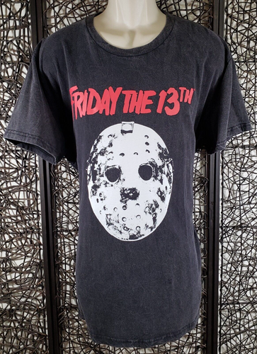 OFFICIAL FRIDAY THE 13TH JASON MASK MENS SHORT SLEEVE T TEE SHIRT XXL ...