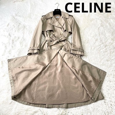 CELINE Trench Coat Vintage Size One Size Beige From Japan | eBay