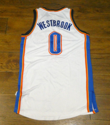 Russell Westbrook Oklahoma Thunder Issued Game Used Jersey w