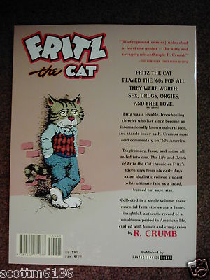 The LIFE & DEATH OF FRITZ- Robert Crumb, '93 LAST GASP 1st PB