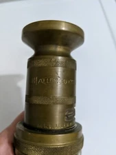 Vintage WD Allen Mfg Co Chicago Brass Fire Nozzle 