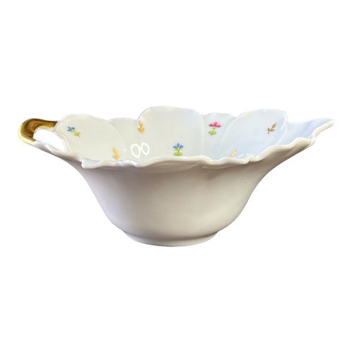 Vintage Haviland Limoges France Vieux Paris Vert Green Small Deep Leaf Dish 1982 - Picture 3 of 15