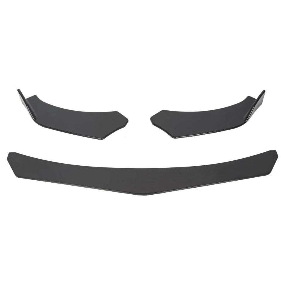 For Universal Car BMW Black Front Bumper Lip Spoiler Splitter Body Kit Diffuser Foto 2 de 4