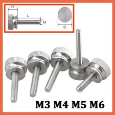 Knurled Thumb Screws Stainless Steel Hand Grip Knobs Bolts High Type M3 M4 M5 M6