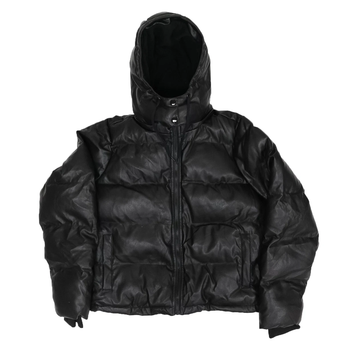 Black puffer jacket size clearance 6