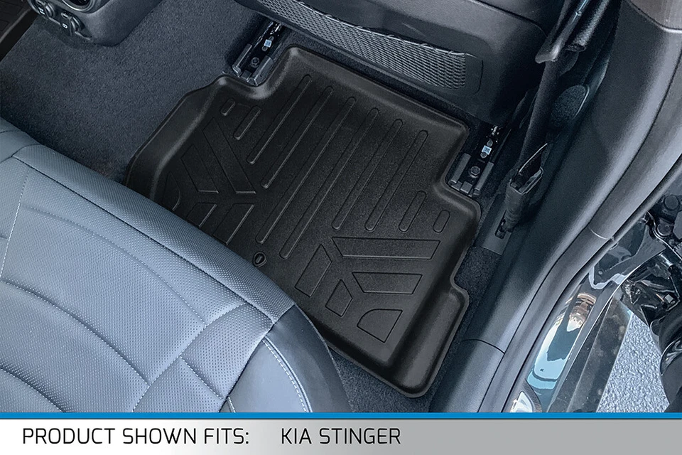 SMARTLINER Custom Fit Floor Mats 2nd Row TPE All Weather 2018-2023 Kia Stinger Foto 3 de 4