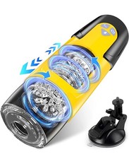 Male Masturbaters Automatic HandsFree Rotating Cup Thrusting Stroker Men Sex Toy