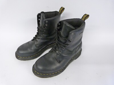 Dr Martens 1460 W WP Waterproof Black Leather Ankle Boots UK