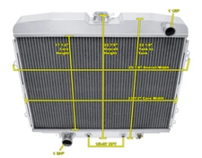 AAR Champion 3 Row Radiator,16" Fan,Shroud-1968 1969 Mercury Comet Big V8 Eng