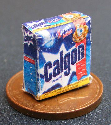 Leeres Calgon Wasserenthärter Paket Tumdee Puppenhaus Miniatur pm Maßstab 1:12