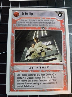 Star Wars CCG Decipher SWCCG: Premiere unlimited wb: On The Edge
