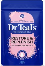 Epsom Salt Magnesium Soak, Restore  Replenish with Pink