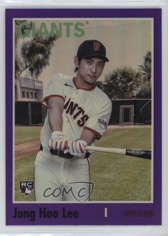 2024 Archives 1970 Topps Purple Foilboard Jung-Hoo Lee Jung Hoo #127 Rookie RC