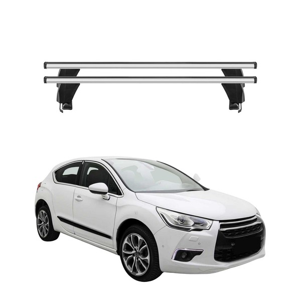Menabo DachträGer GrundtäGer FüR Citroen DS4 2011-2015 50Kg Alu Silber 2 Tlg-image