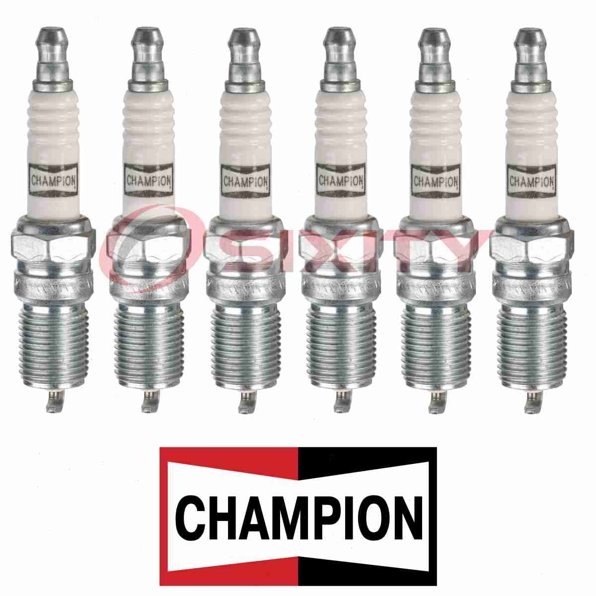 For Ford Mustang CHAMPION PLATINUM 6 pc Spark Plugs 3.8L 3.9L V6 1998-2004 y5