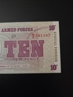1970 England British Armed Force Special Voucher 10 New Pence Bank Note — photo 3