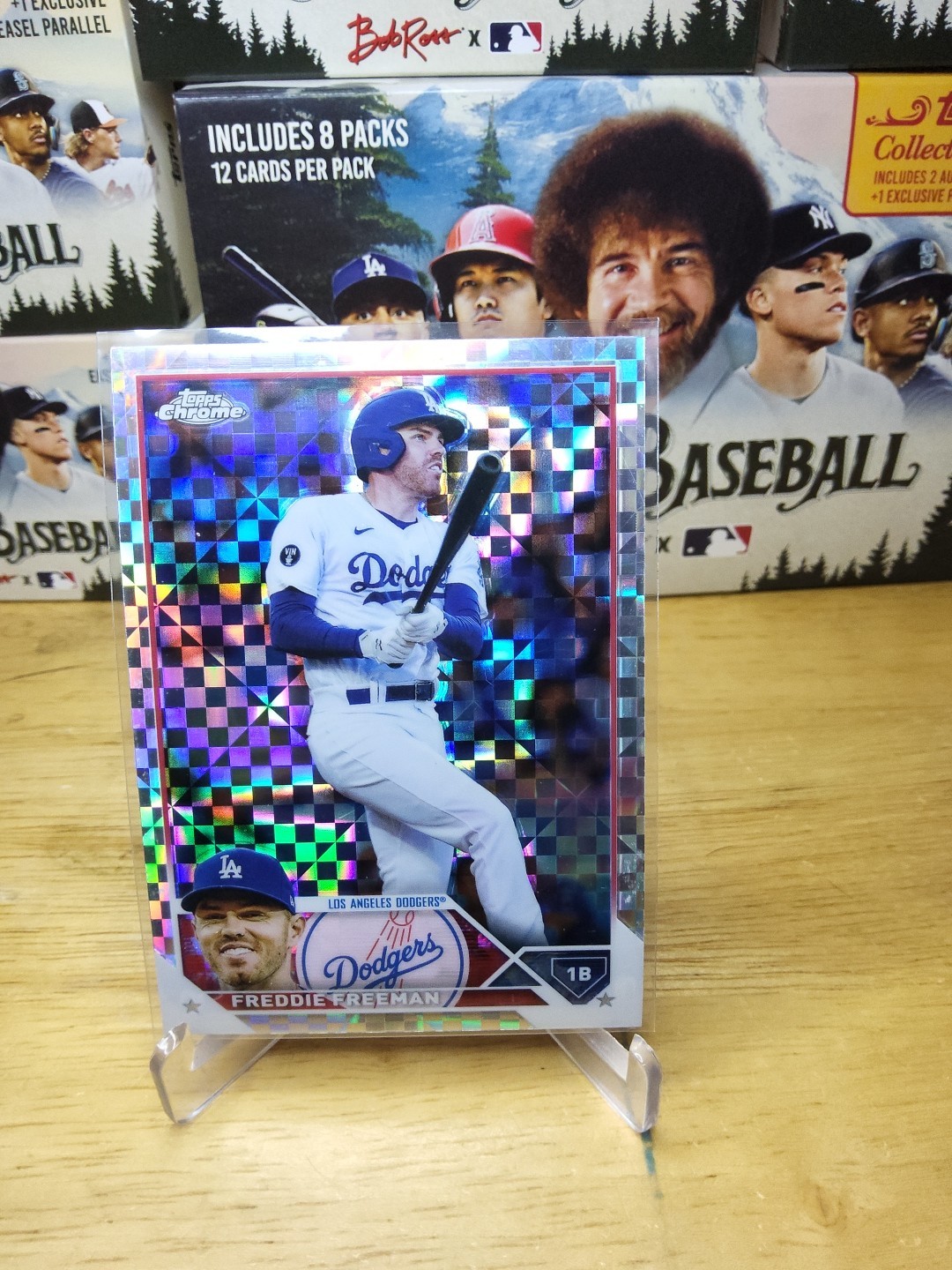 2023 Topps Chrome #5 Freddie Freeman X-Fractor Refractor Dodgers