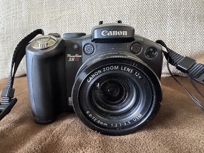 FOR PARTS - Canon PowerShot S5IS 8.0 Mega Pixels Digital Camera - Black No Card
