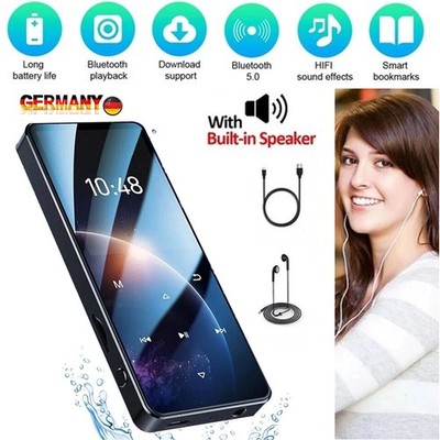 MP4/MP3 Player Unterstützt 128GB FM Radio Recorder Sport Musik Player Bluetooth