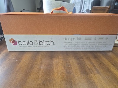 Bella & Birch Designer Wall Finish Design Kit Complete Set Used Once