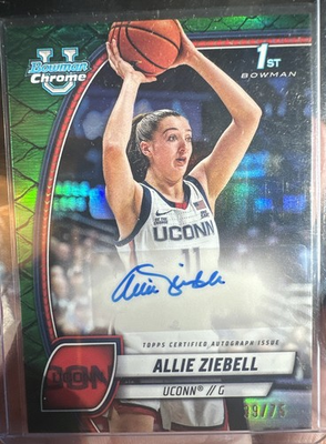 #ad 2024 25 Bowman University Chrome Chrome Prospect Autographs Allie Ziebell... $12.99