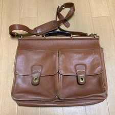 COACH 5279 Kensington Briefcase Shoulder Bag Leather Brown Vintage From Japan