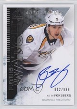 2013-14 SP Authentic Future Watch 612/999 Filip Forsberg #269 Auto 7b5