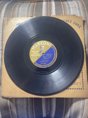 MARCONI Record 78 rpm 395 LEN SPENCER & CHARLES LOWE - Musical Moke - Vaudeville