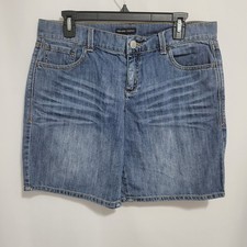 New York Company Blue Denim Shorts, Size 8